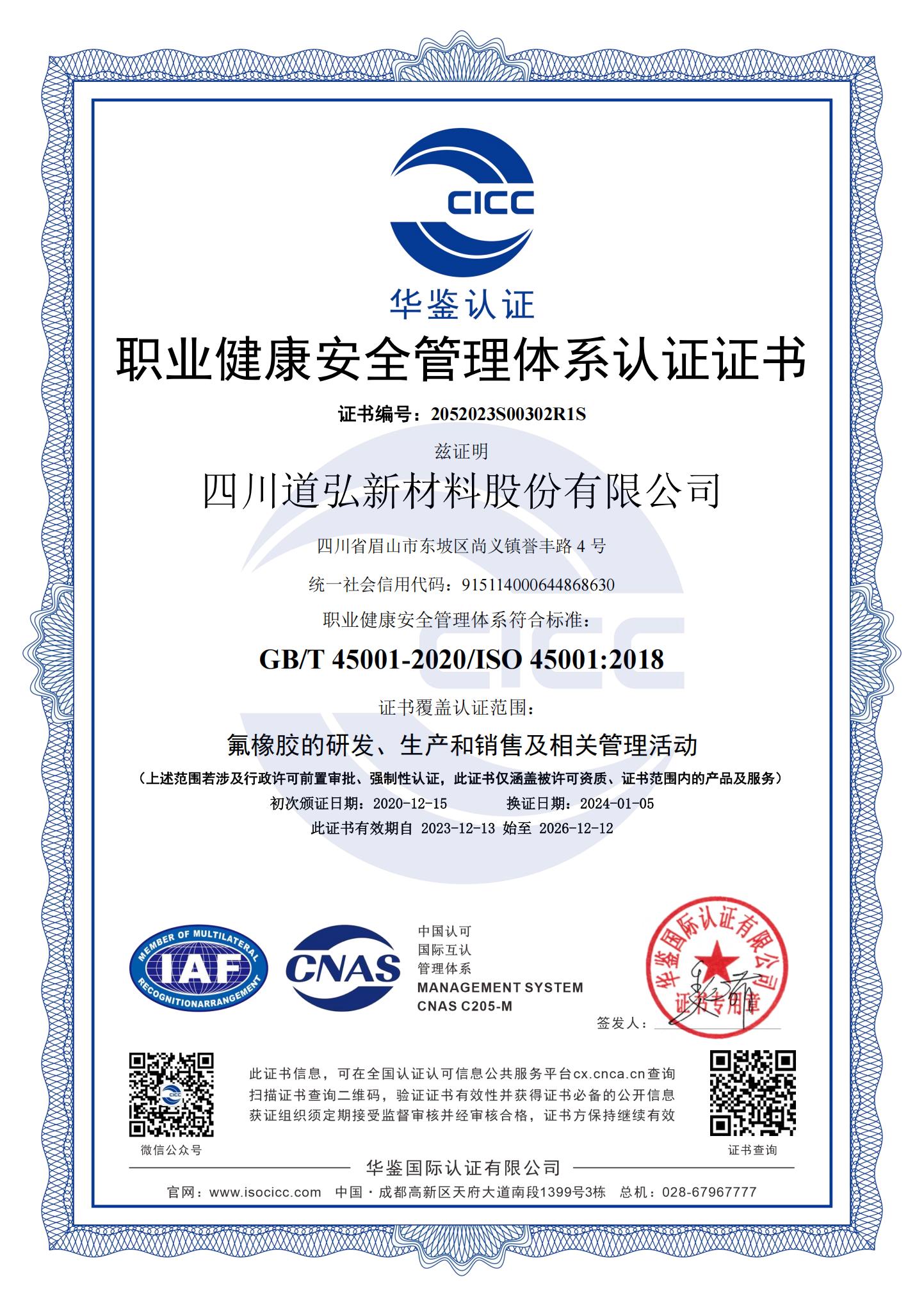 职业健康 ISO45001 